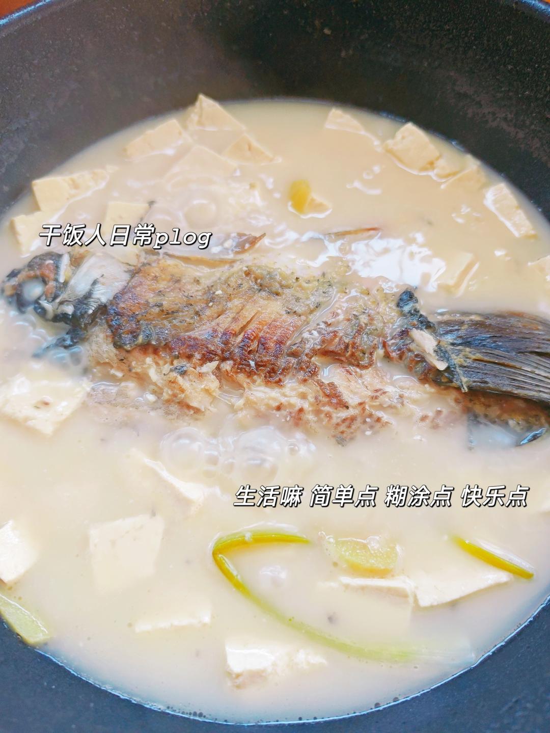 奶白鲫鱼豆腐汤|一条鱼最后的温柔