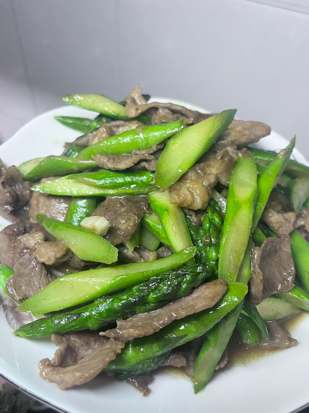 芦笋炒肉片