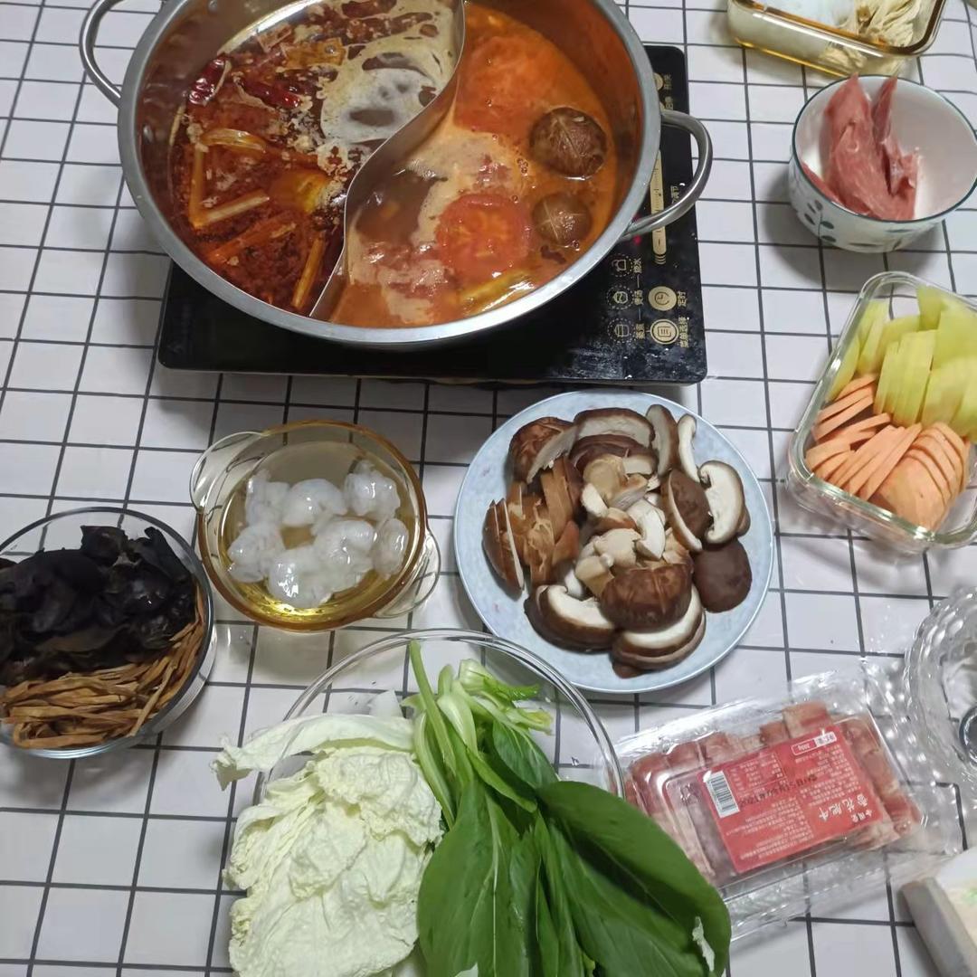 407 家庭版火锅电磁炉自制火锅的做法