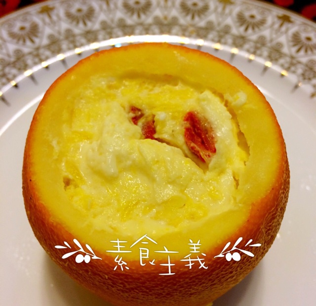 香橙牛奶蒸蛋