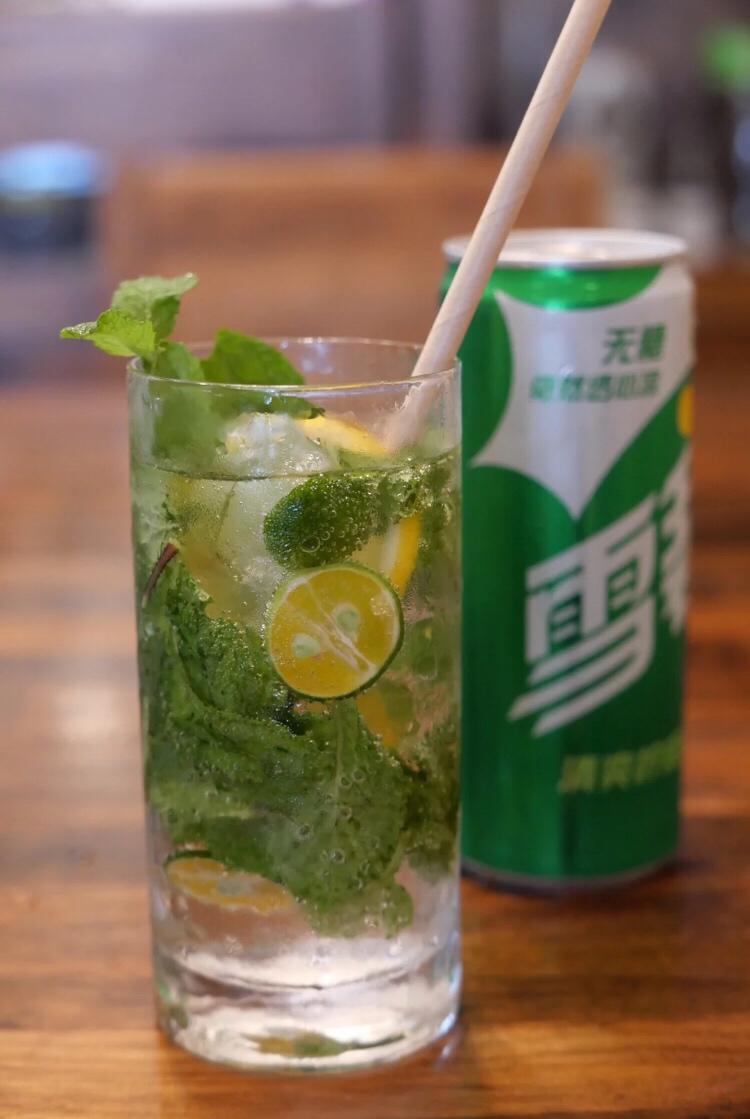 🌿雪碧版无酒精mojito🍃