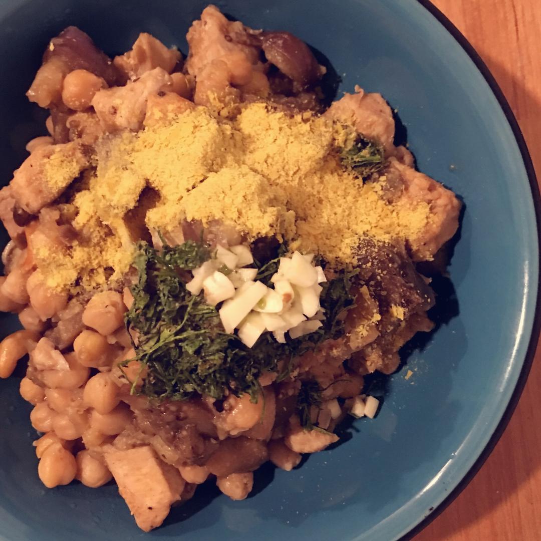 【健康三餐】鹰嘴豆鸡胸茄子饭