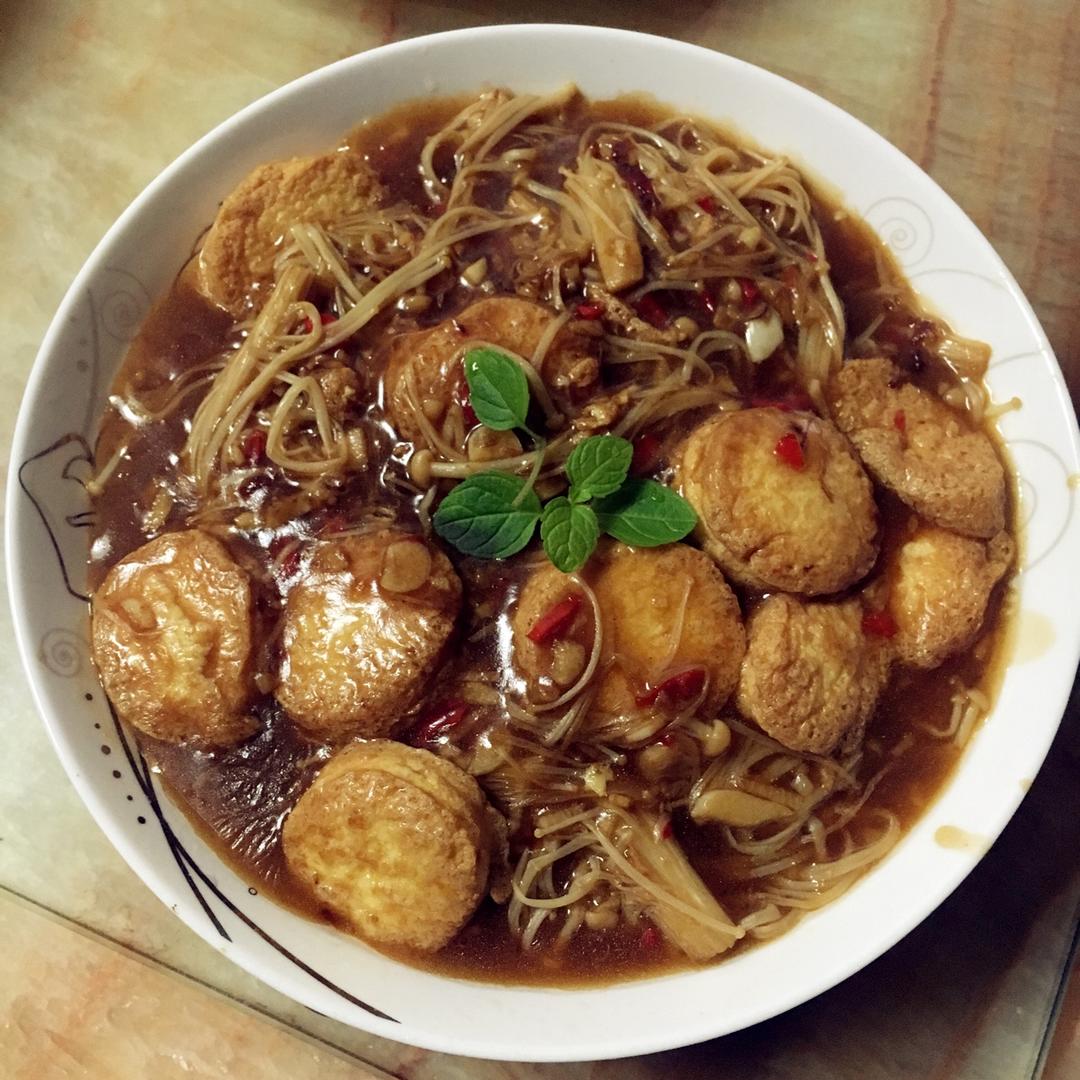 超级下饭菜--金针菇日本豆腐