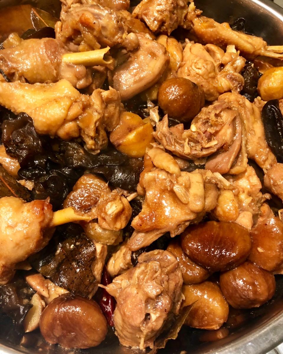 香菇板栗焖鸡