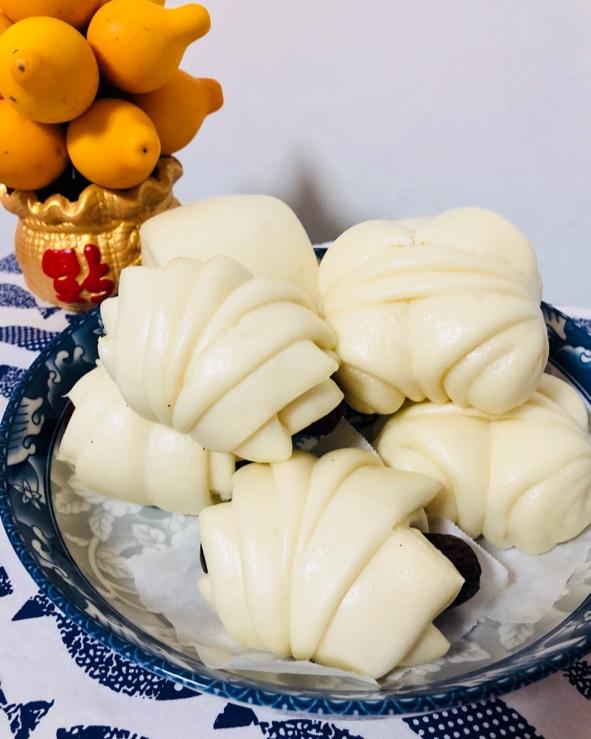 奶香花卷馒头