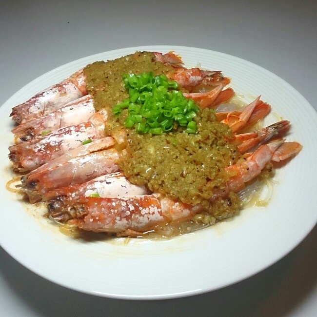 蒜蓉蒸虾