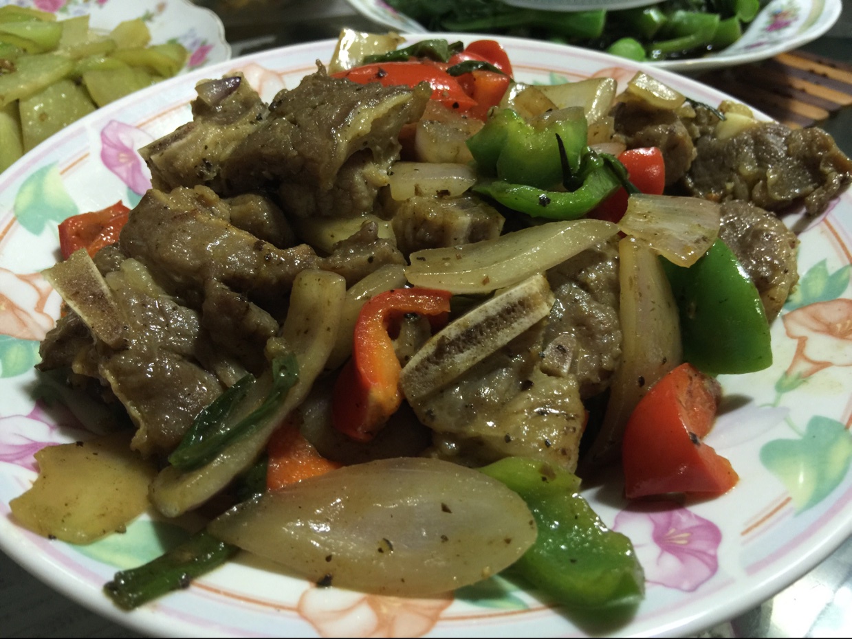 香橙黑椒牛仔骨