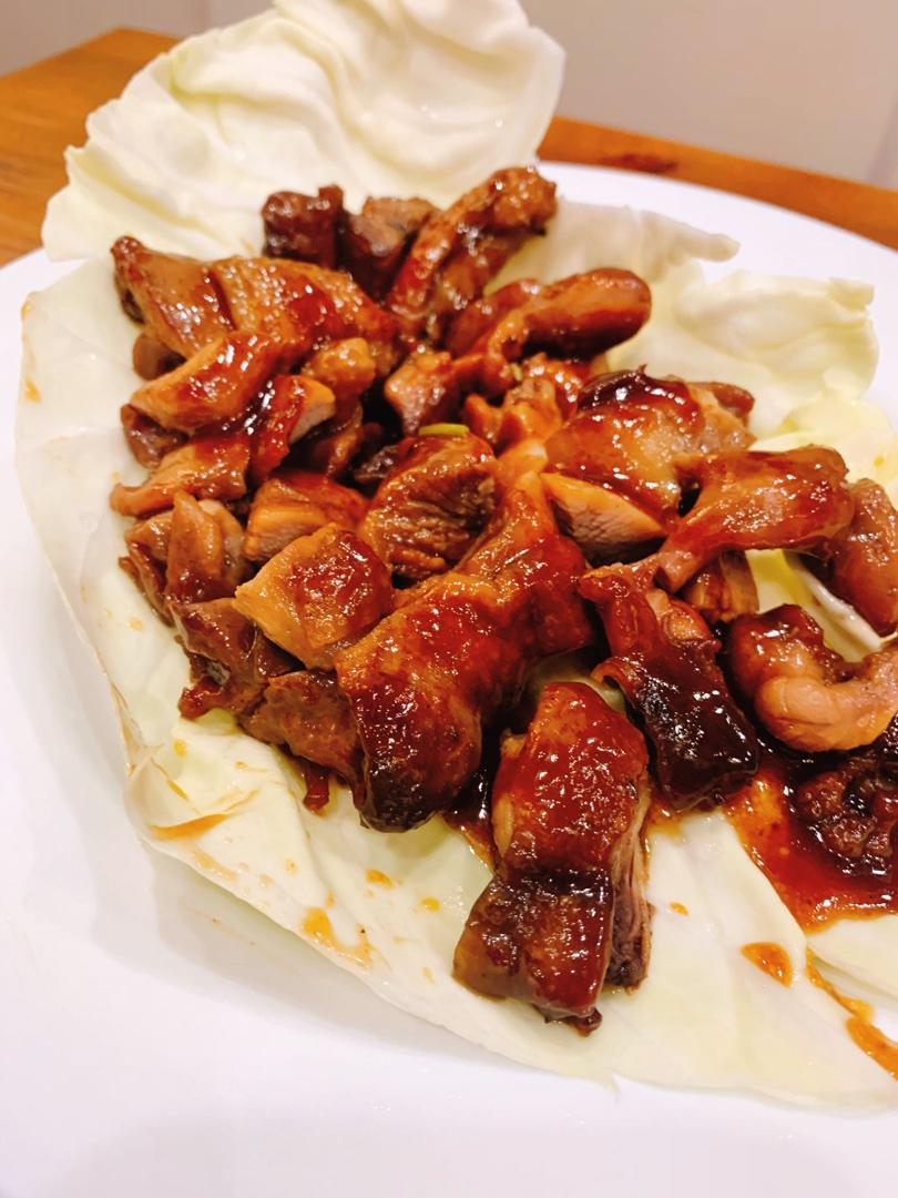 照烧鸡排饭超简单啊
