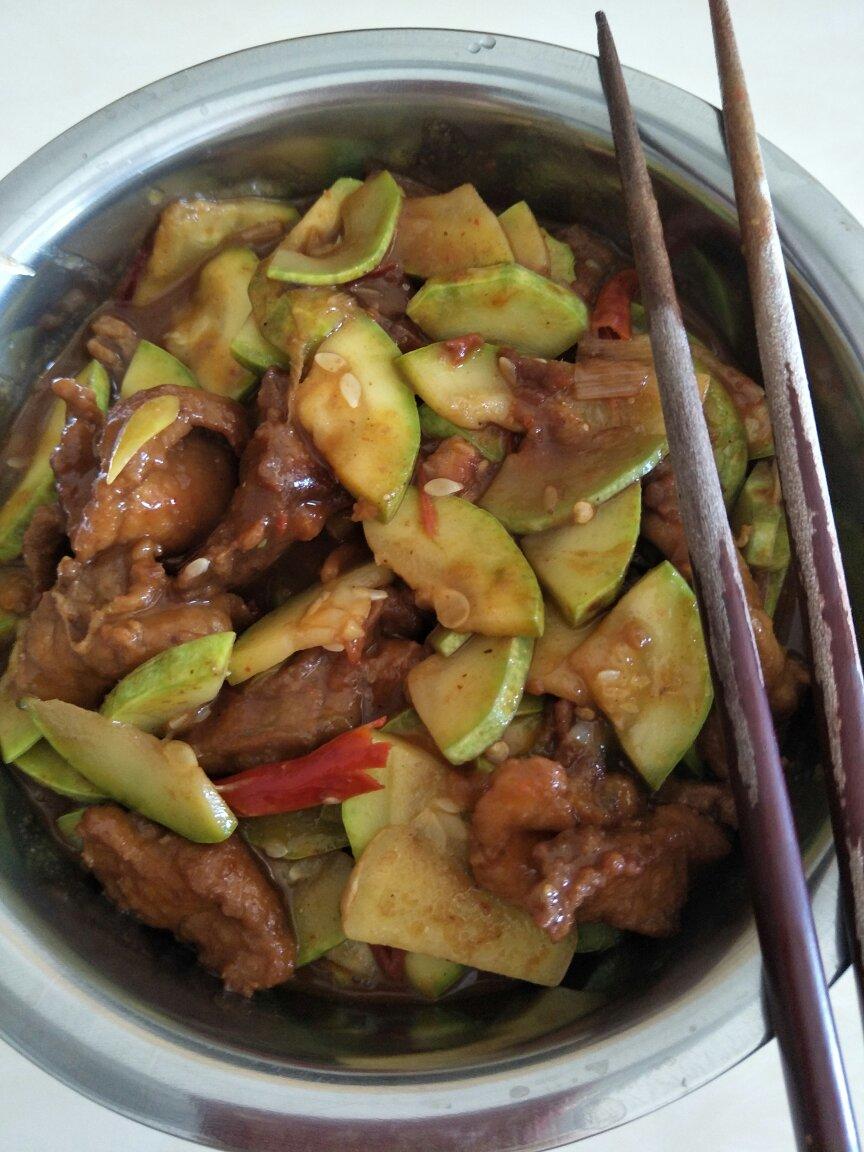 西葫芦炒肉