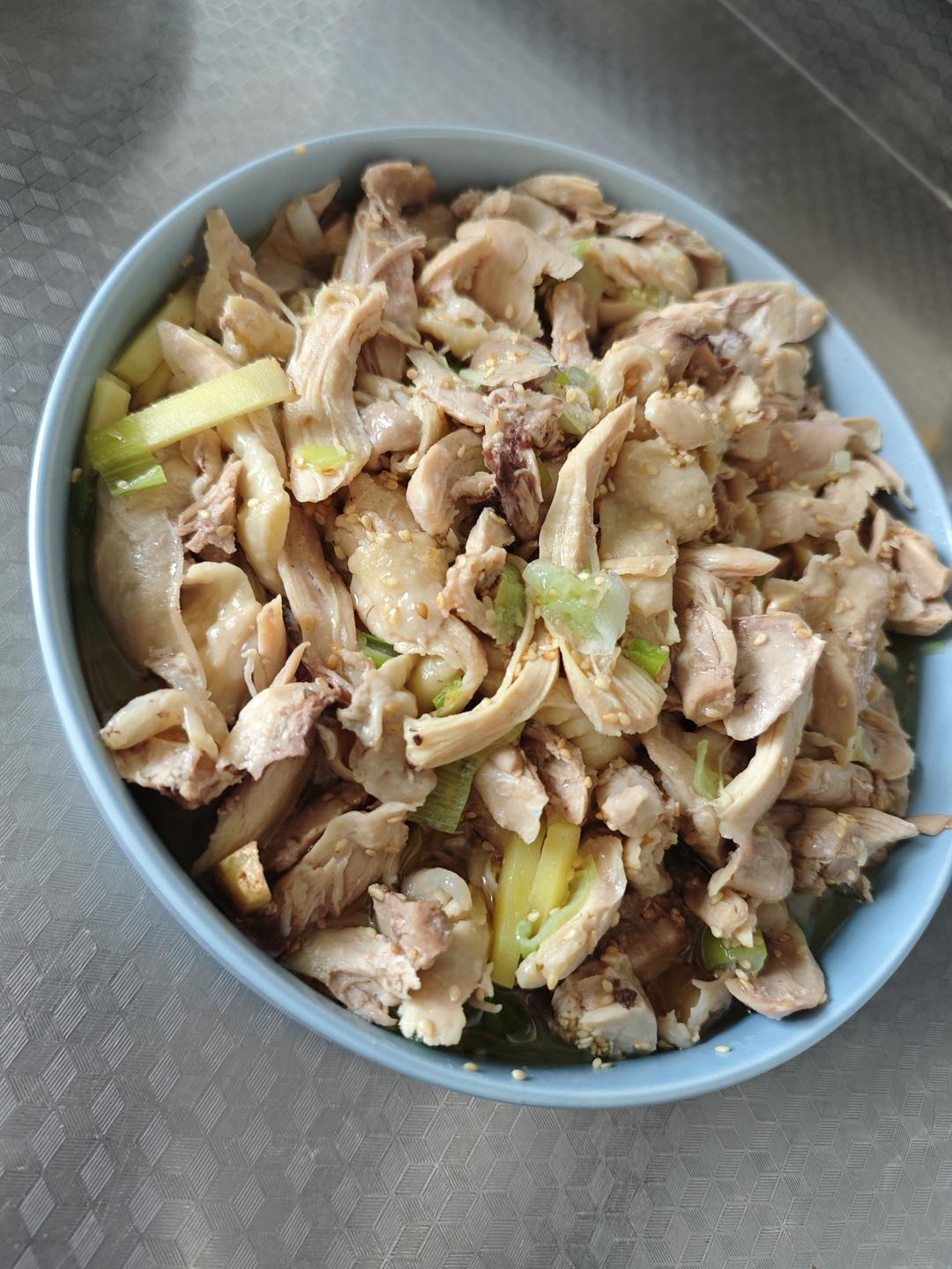 嫩滑葱油鸡腿