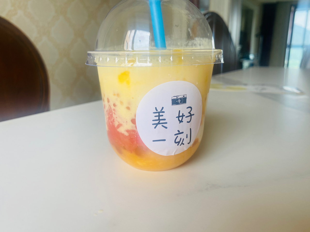 《Tinrry+》超多肉的啵啵杨枝甘露，夏日网红快乐水！