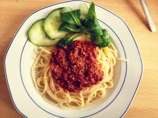 番茄肉酱意大利面