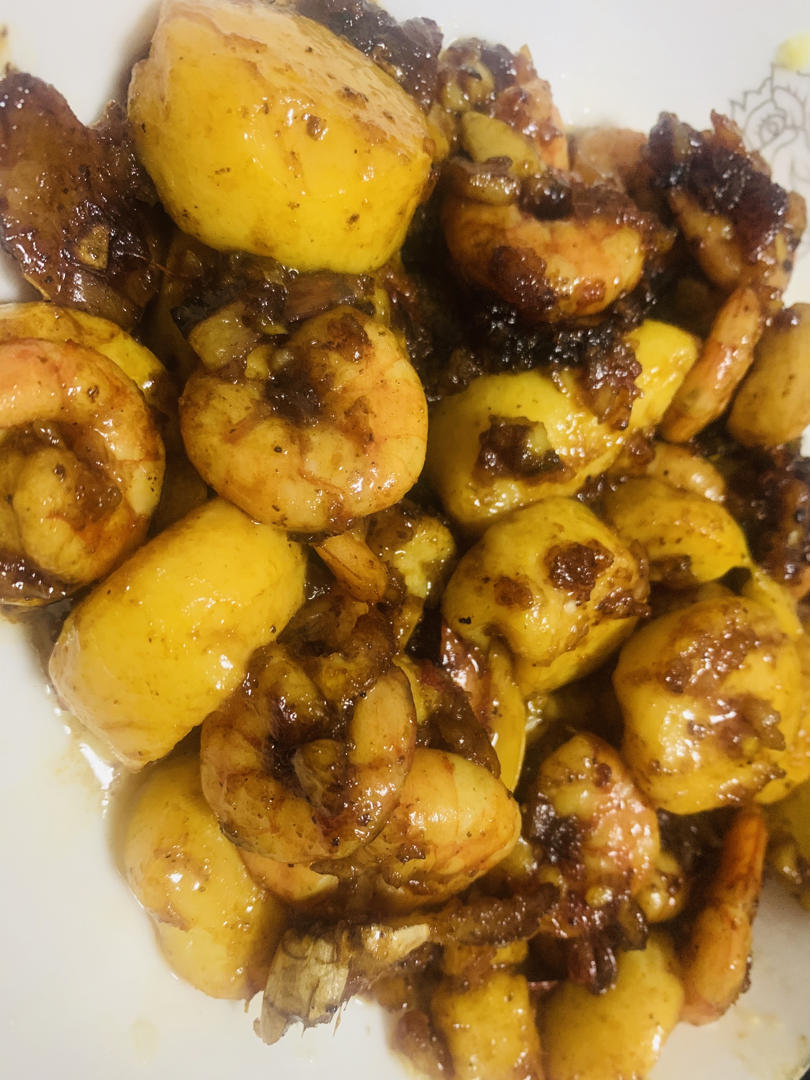 日本豆腐烧虾仁