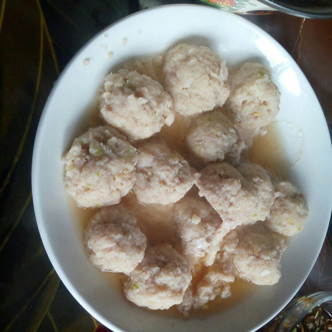 马蹄鲜肉丸