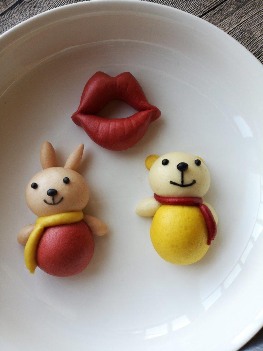 可爱的佩奇馒头（无糖无油易消化）