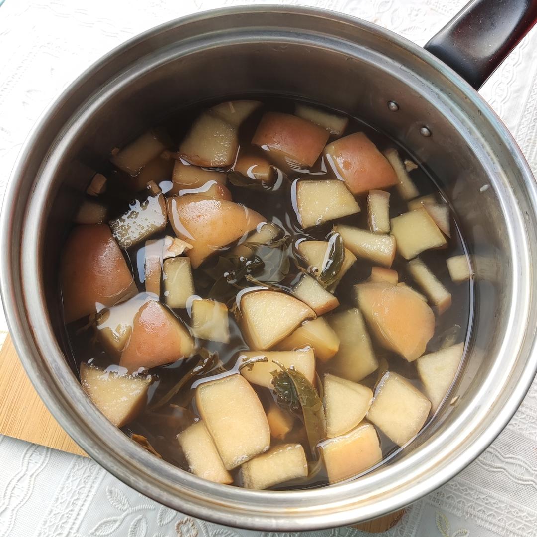 好喝的苹果刮油茶