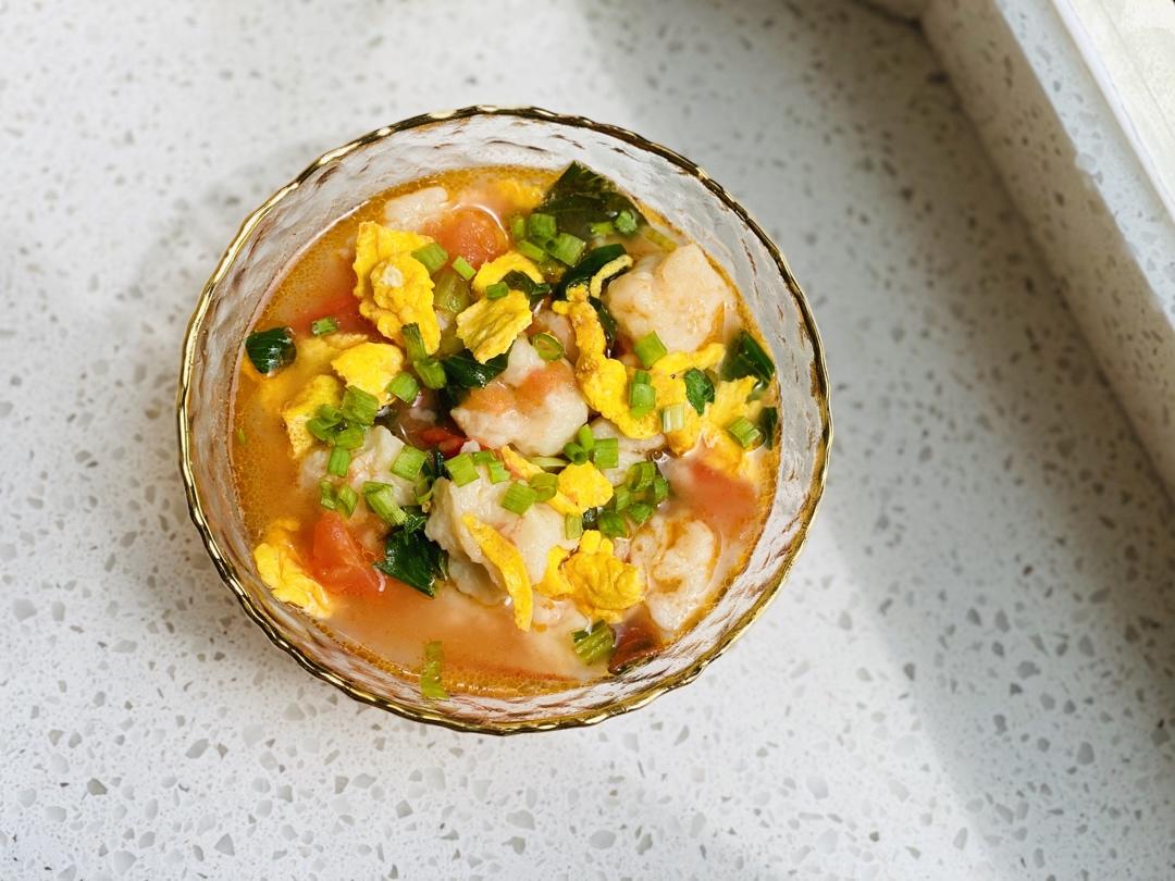 西红柿鸡蛋疙瘩汤