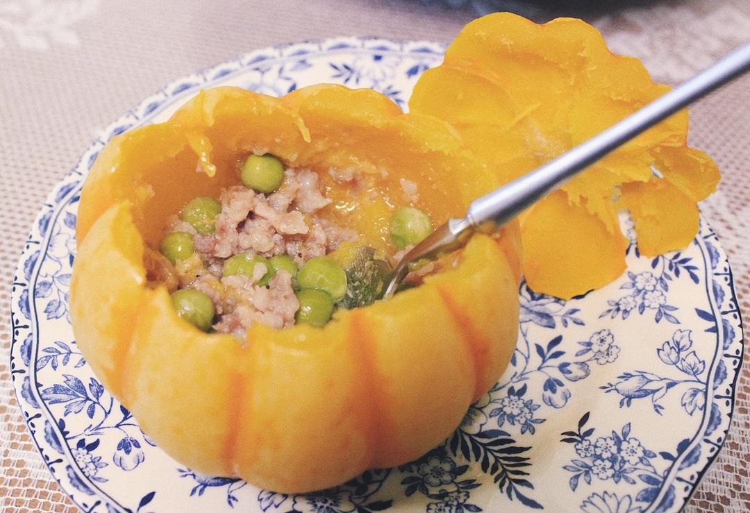 马蹄肉末蒸贝贝小南瓜