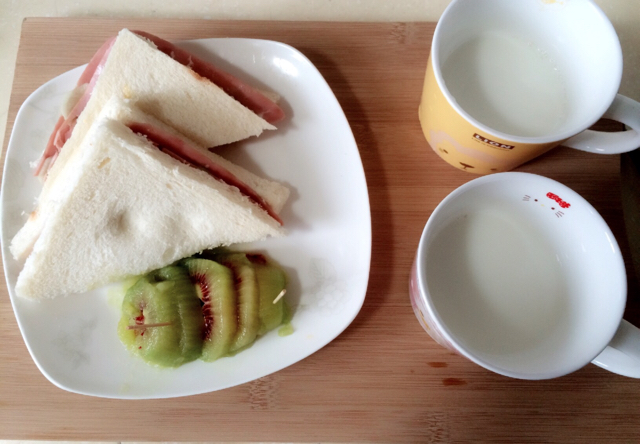 火腿芝士蛋三文治