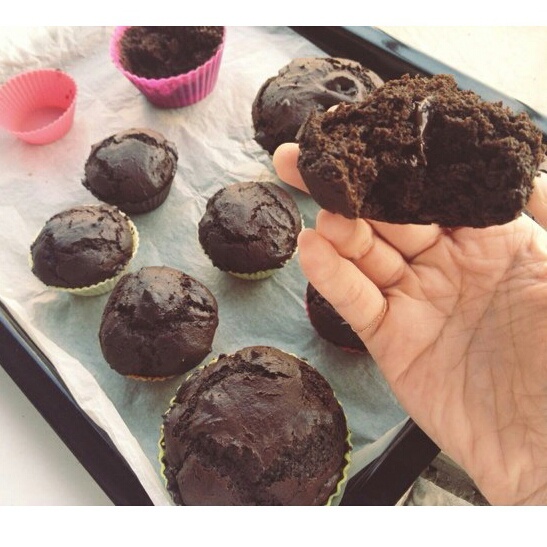 莫尼卡美食厨房：爆浆巧克力蛋糕