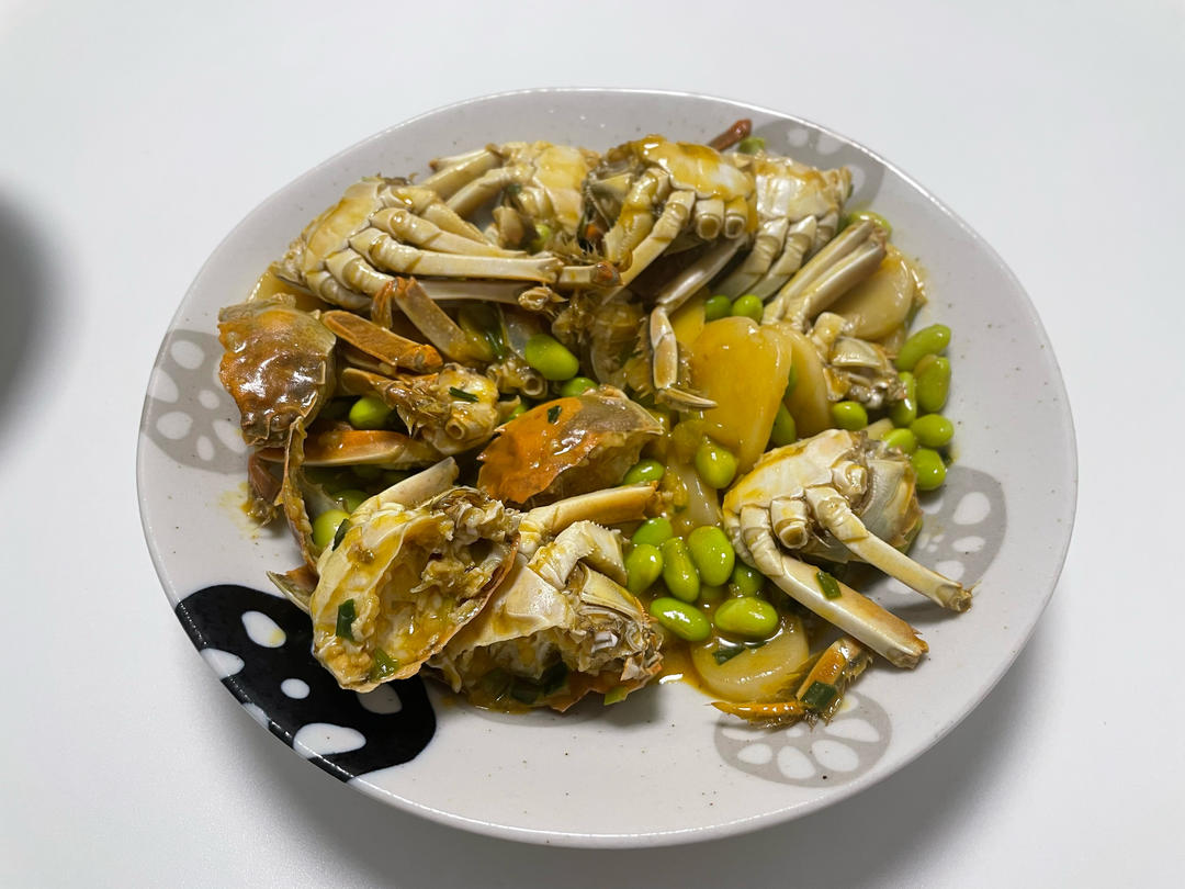 六月黄毛豆炒年糕