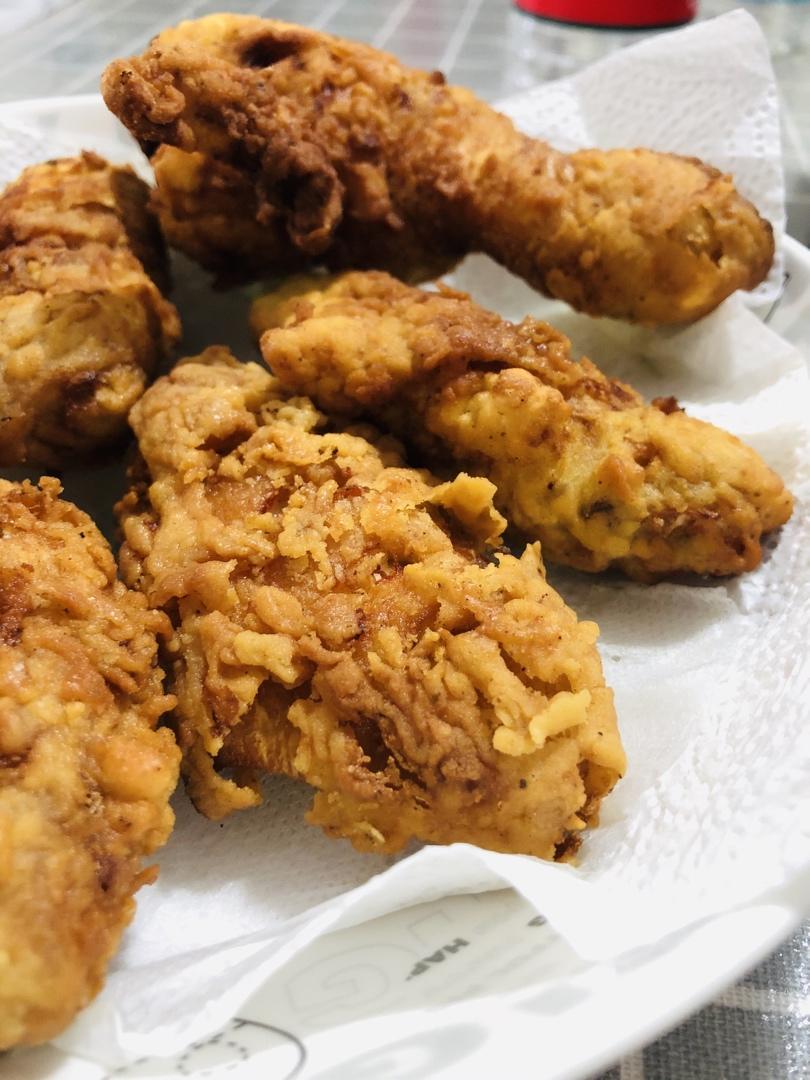 不用炸鸡粉也可以炸出酥脆炸鸡腿