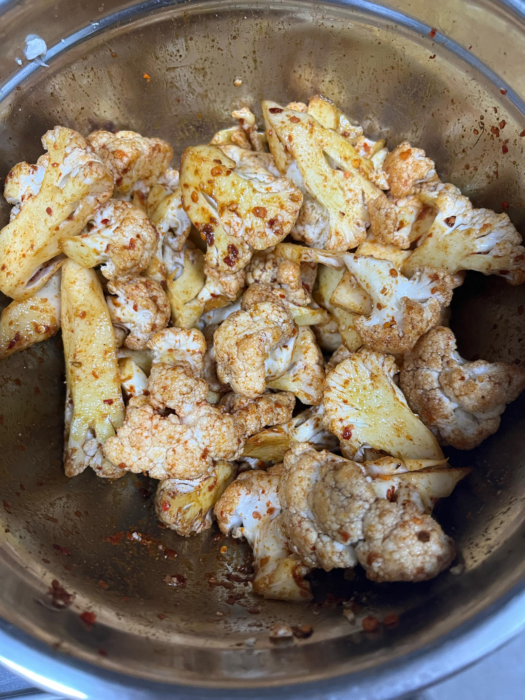 巨巨巨好吃的空气炸锅花菜～