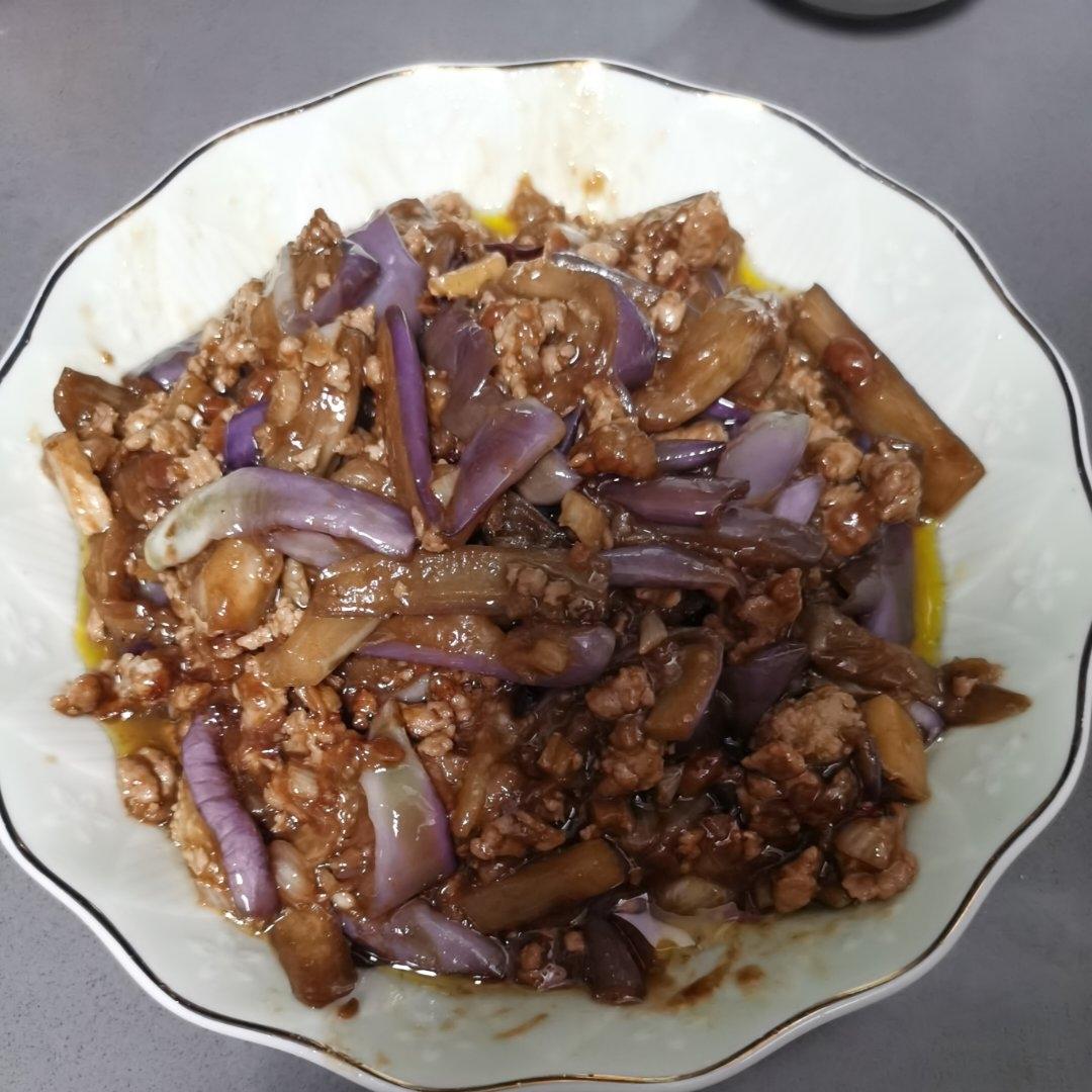 红烧肉沫茄子