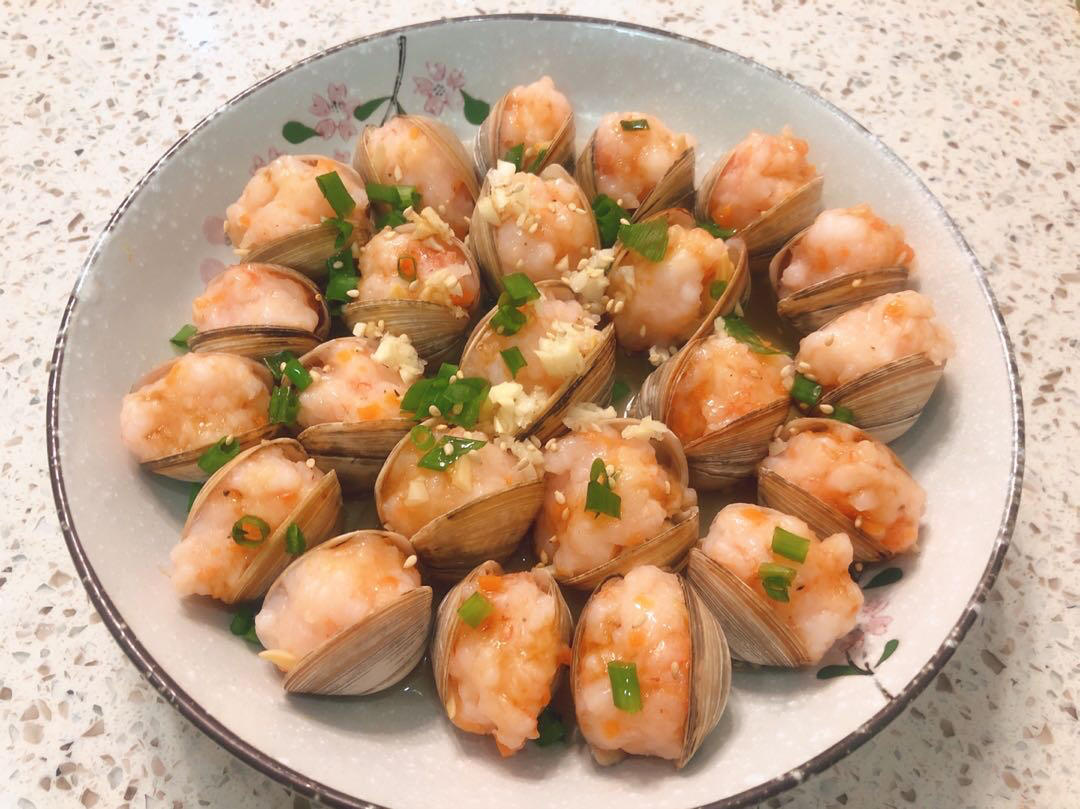 白蛤酿虾滑