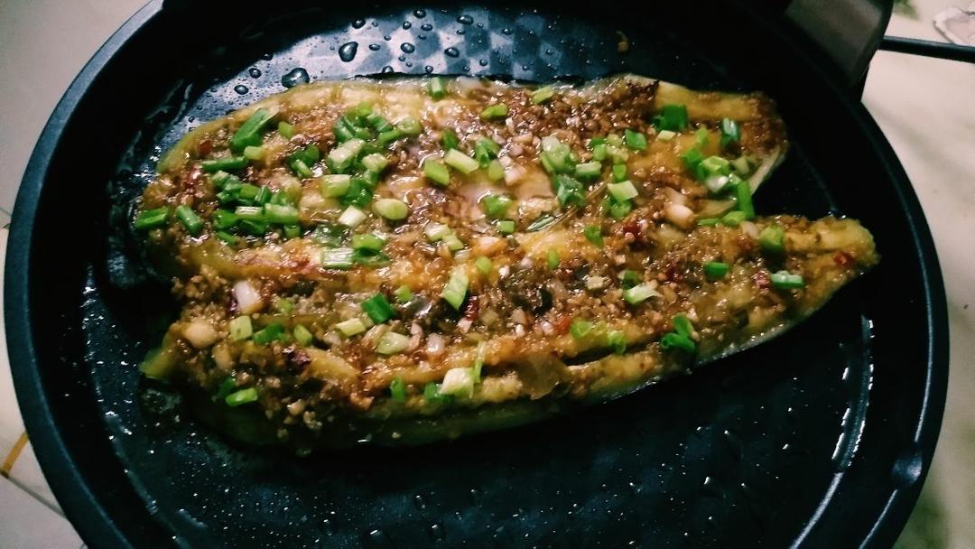 电饼铛烤茄子的做法