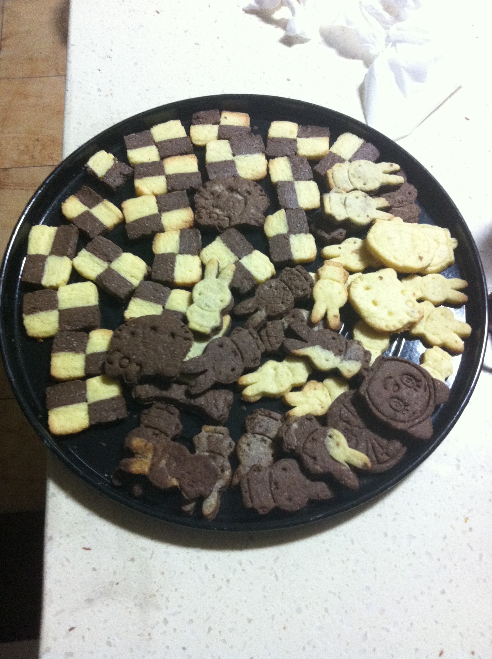 双色小棋格饼干