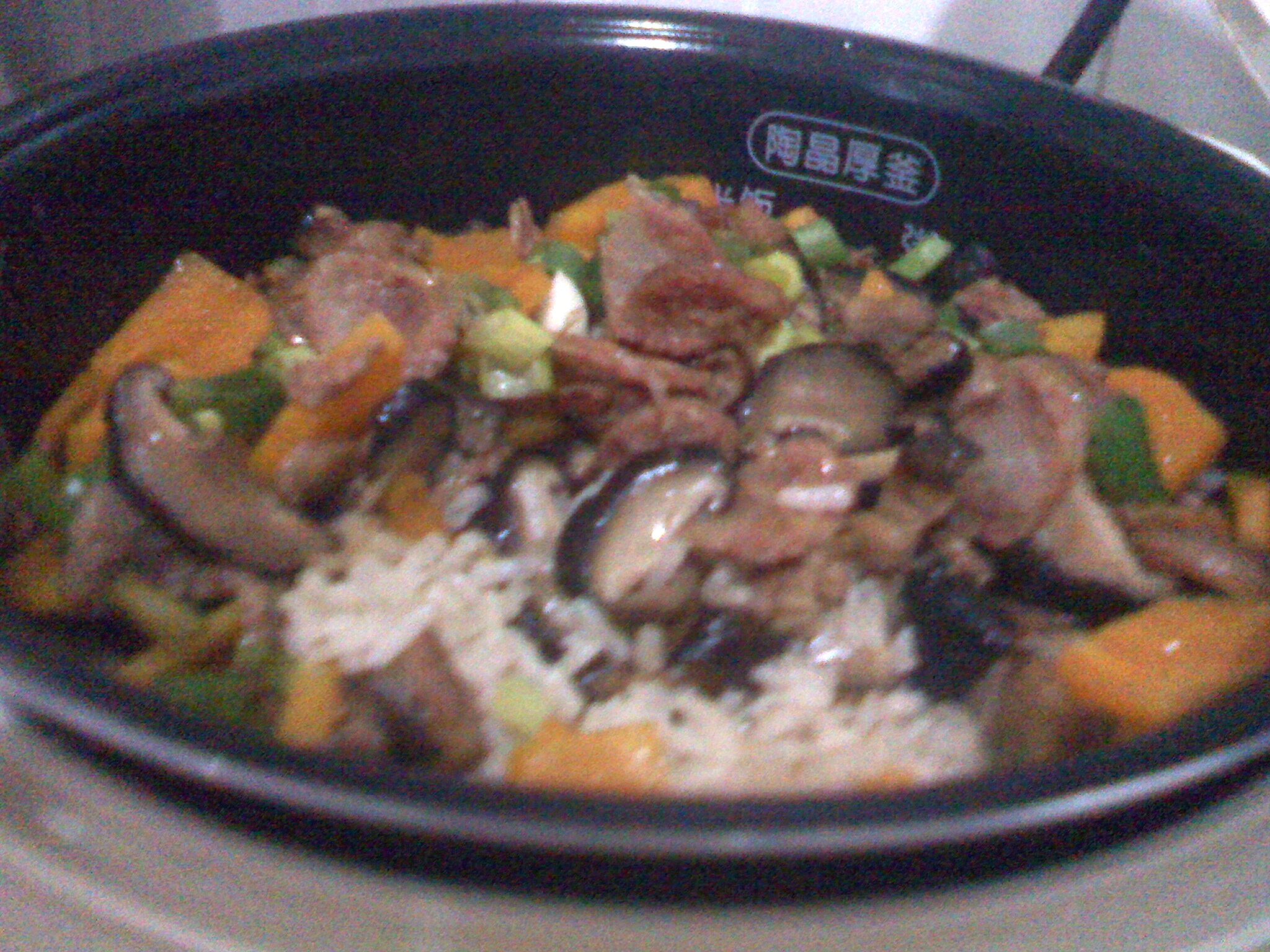 电饭锅版香菇腊肠饭