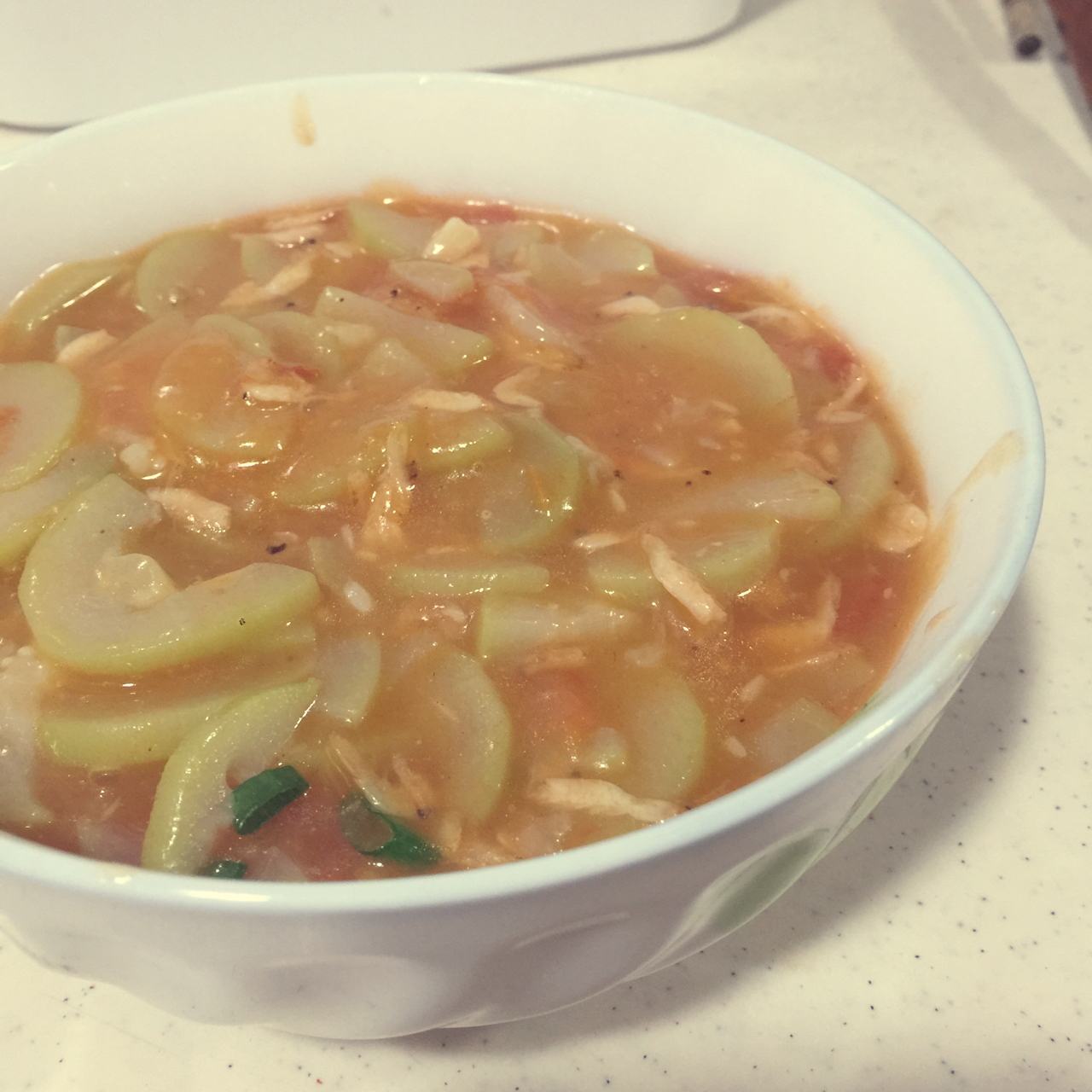 米修uu做的虾皮番茄炒夜开花