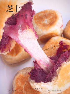 超超超香的紫薯仙豆糕/虎皮粑粑，平底锅就能做！的做法 步骤10