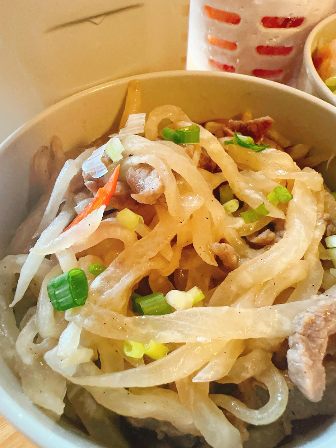 白萝卜丝炒牛肉