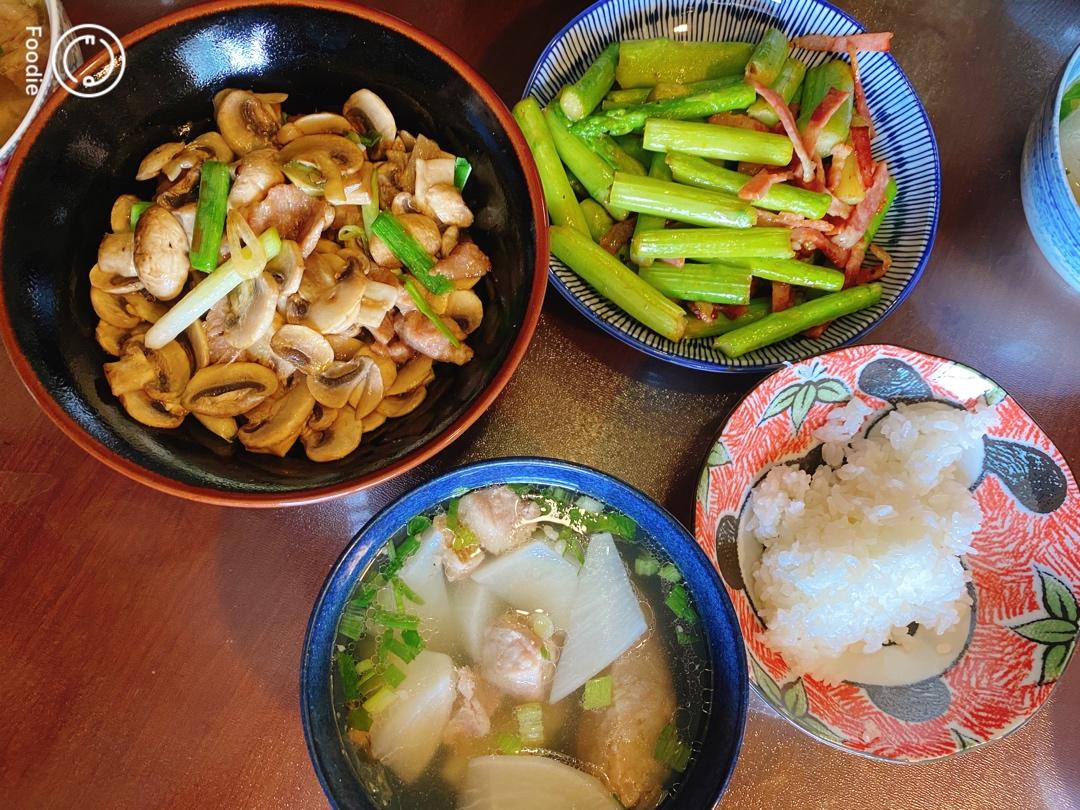 白蘑菇牛肉片