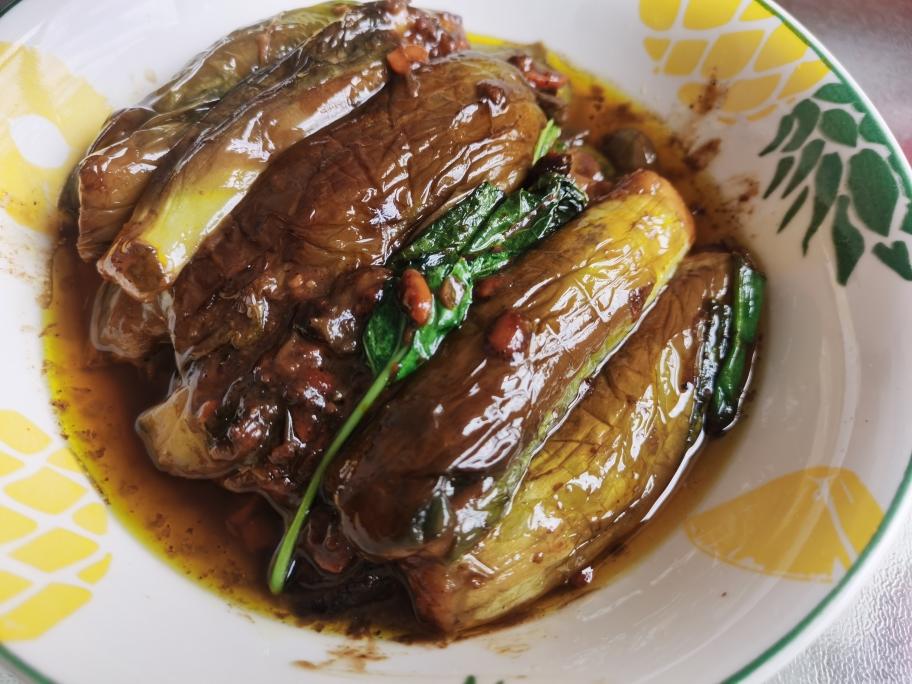 霍香酱茄子的做法