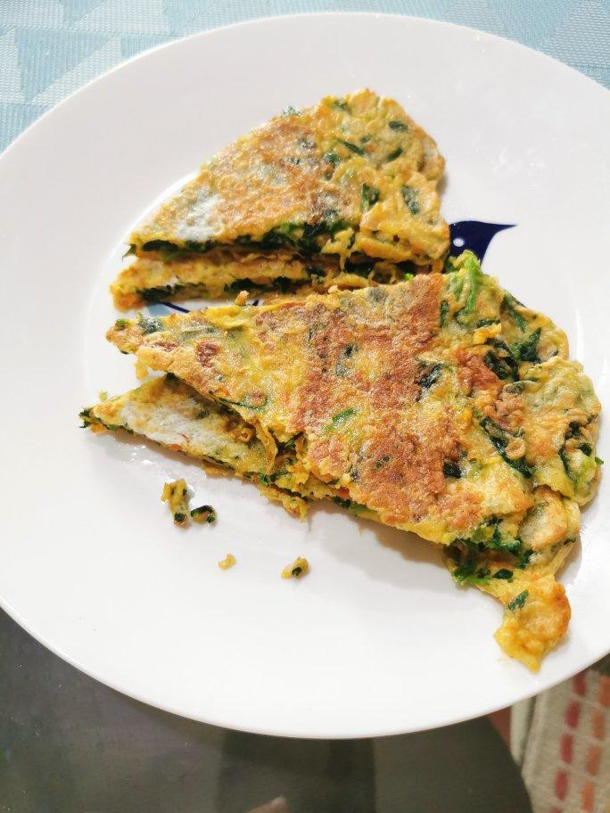 菠菜鸡蛋饼