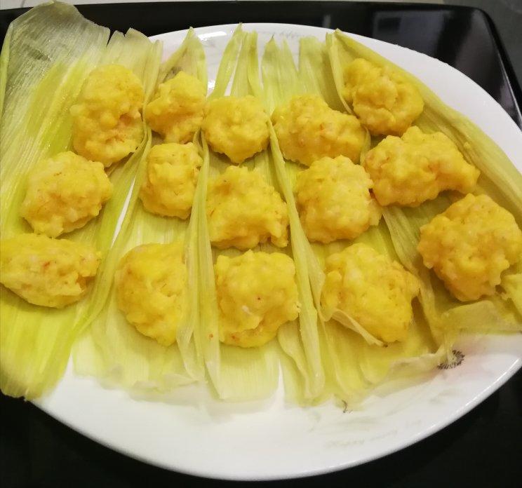 富含优质蛋白的虾仁玉米擦擦