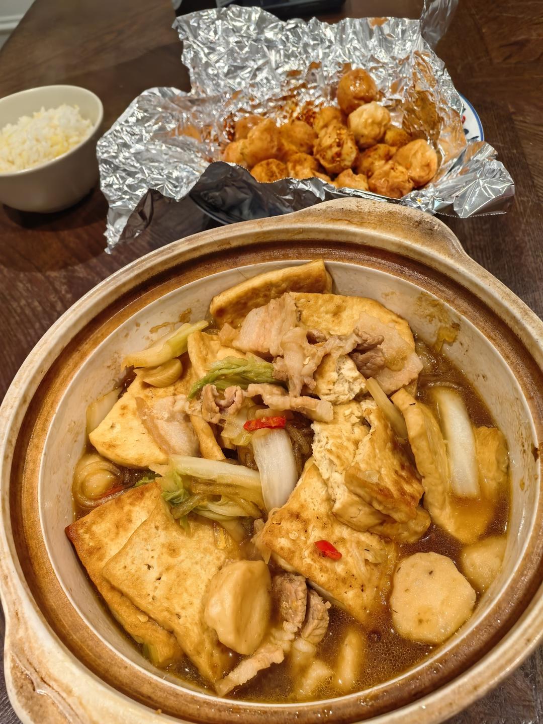 白菜豆腐煲
