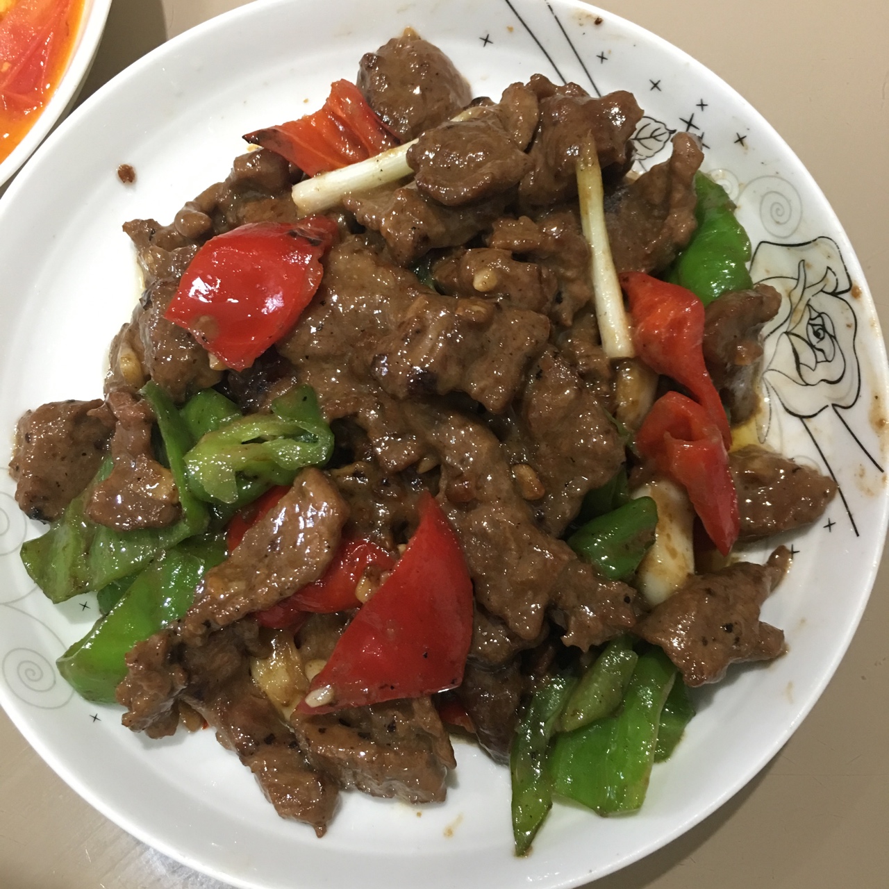 蚝油牛肉炒青椒