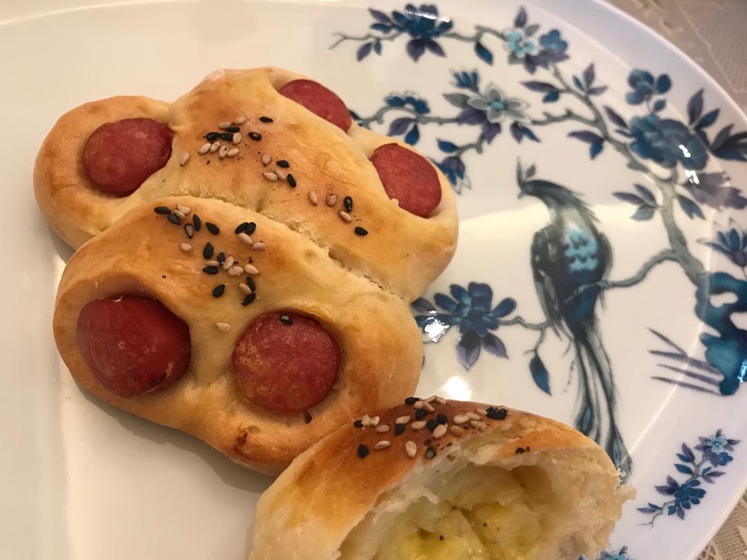 香肠花式面包