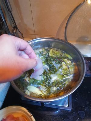 酸菜鱼（黑鱼）的做法 步骤7