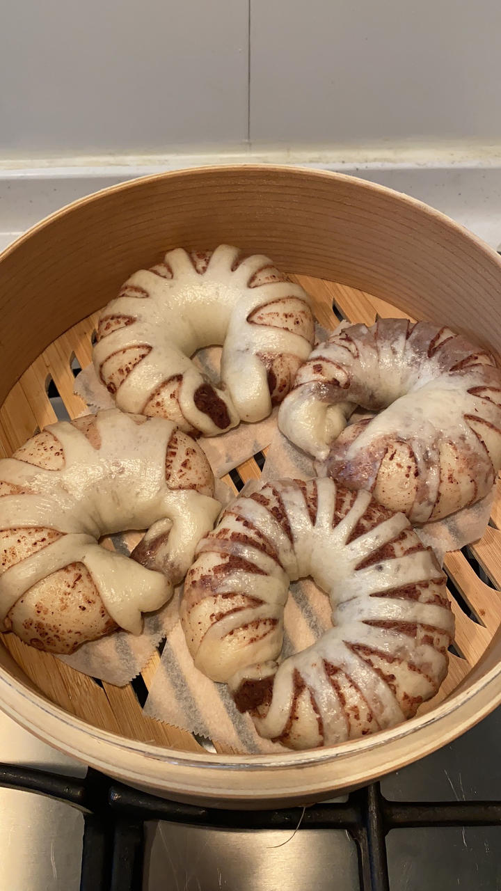 小灯笼豆沙卷 豆沙包 超治愈 一次醒发 附整形细节视频