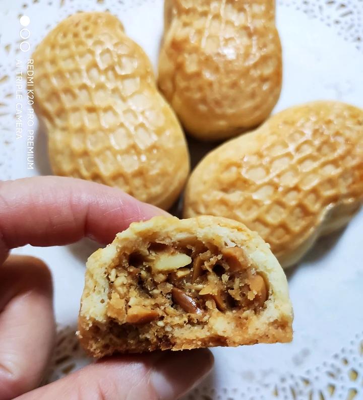 椒盐花生酥皮月饼