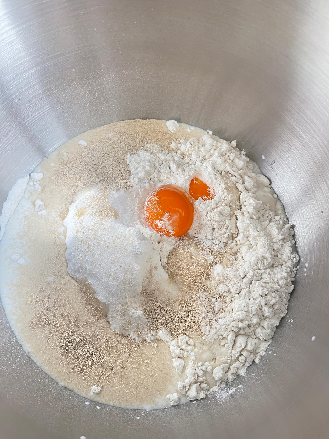 纯奶手撕吐司的做法 步骤1