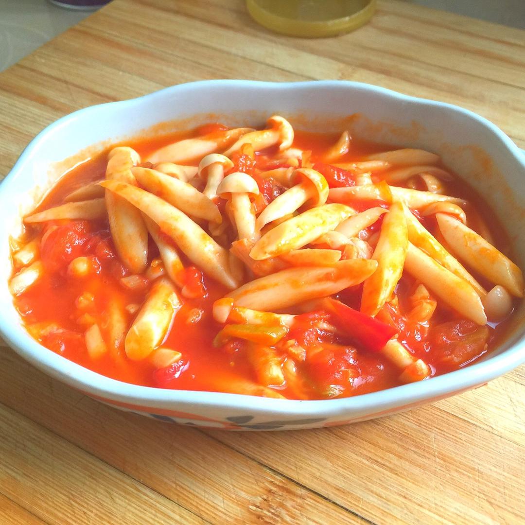 库拉玛塔塔做的茄汁海鲜菇