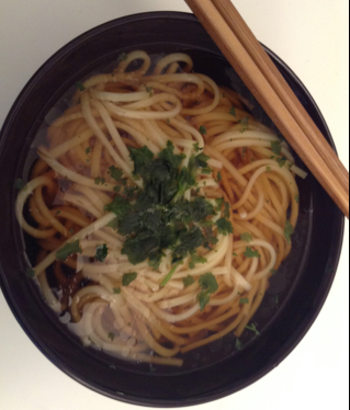 小葱麻油酱油面