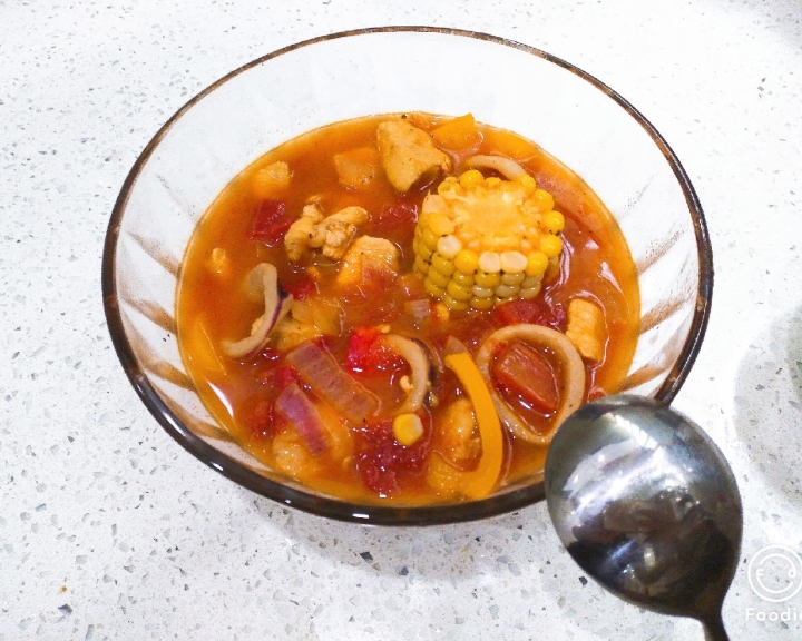 番茄海鲜汤