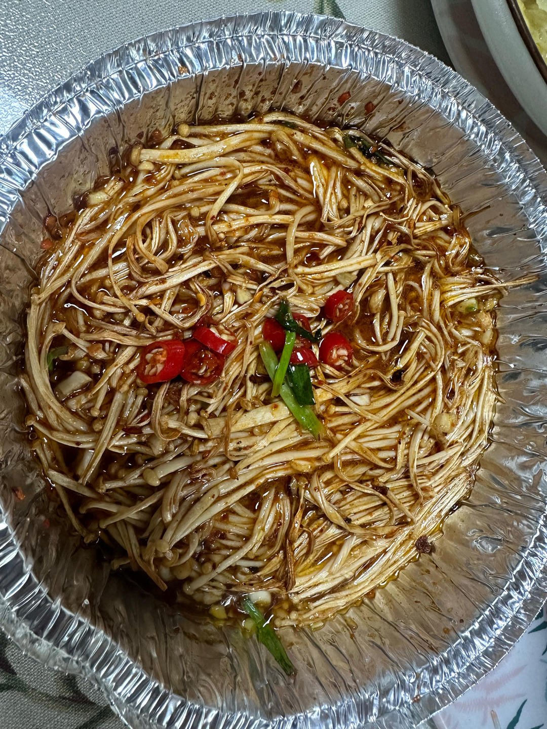 空气炸锅烤金针菇